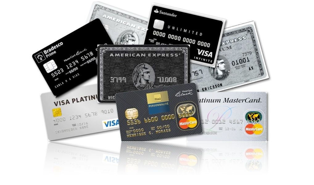 Variedade de opções de cartão de crédito internacional. Fonte: Tomar Posse