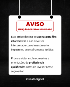 aviso isenção de responsabilidade