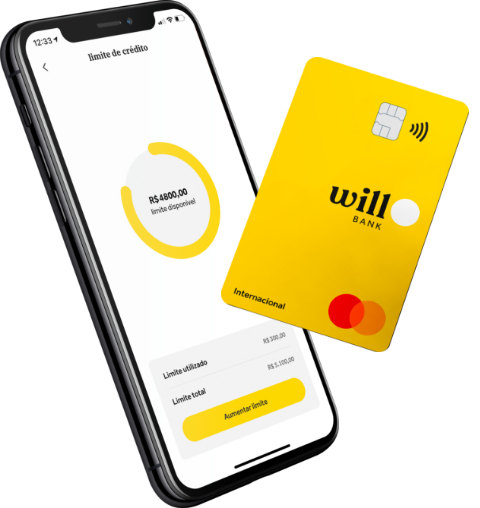 O cartão de crédito fácil de aprovar do WillBank conta também com app. Fonte: WillBank