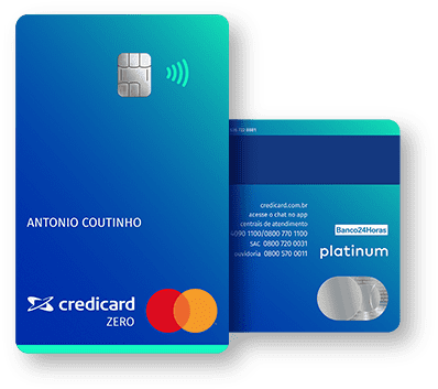 Credicard Zero Platinum. imagem: Credicard