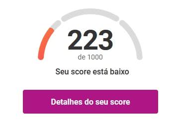 Menos de 300 pontos significa que o score é baixo e precisa ser revertido para concessões de crédito. FONTE: Brasiliana