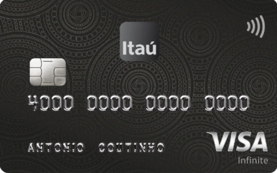 Cartão Itaú Private Visa Infinite. Imagem: Itaú